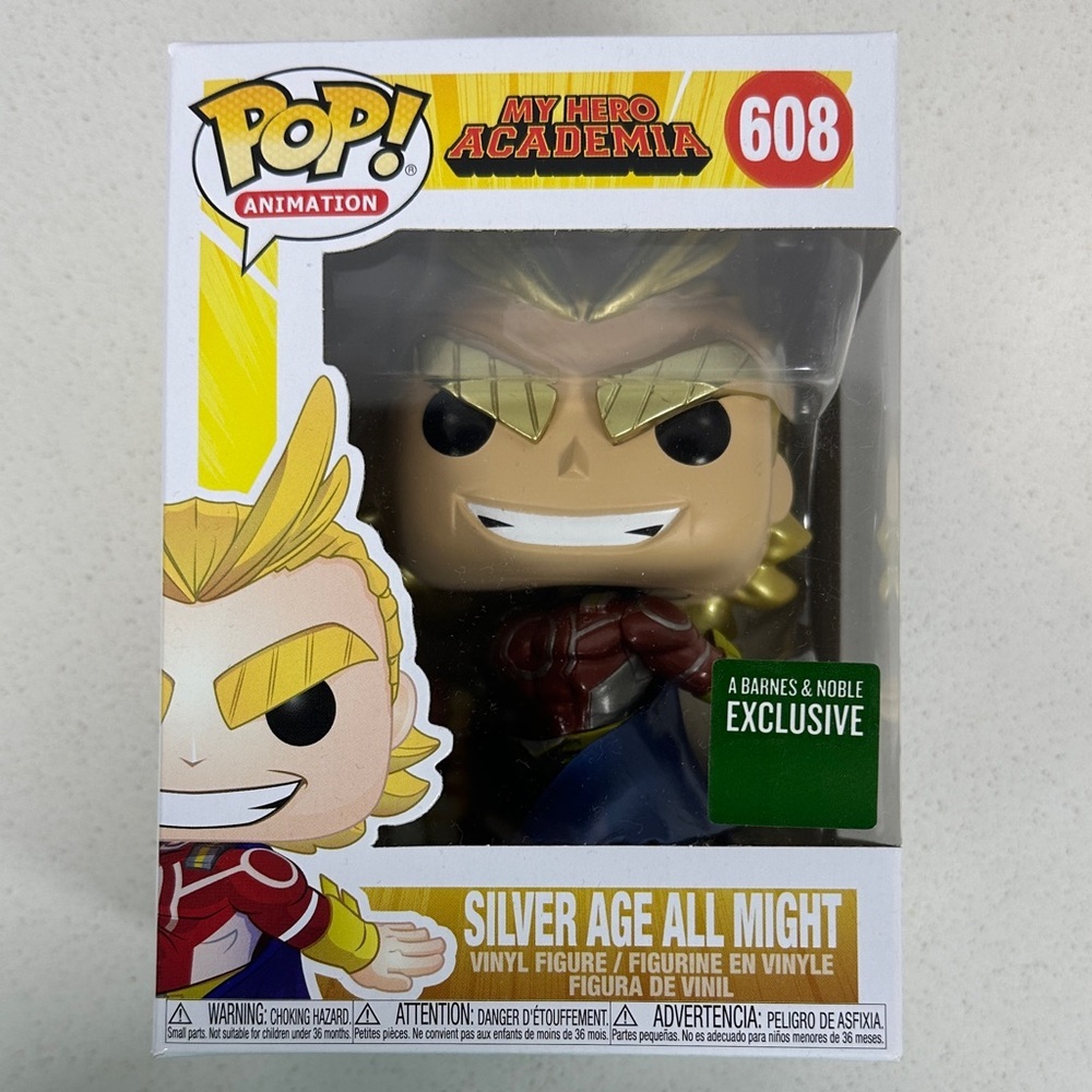 Funko Pop! My Hero Academia Silver Age All Might #608 B&N Exclusive Figure